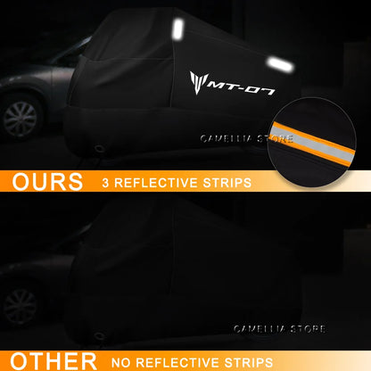 For YAMAHA MT-07 MT07 MT 07 2014-2022 2021 2020 2019 Motorcycle Cover Waterproof Outdoor Rain Dustproof UV Protector Covers